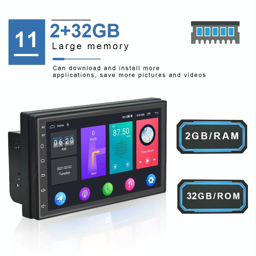 7 Inch Android Wifi Car Navigation Reversing Video Player - 2 + 32G Standard + 4Lights Camera