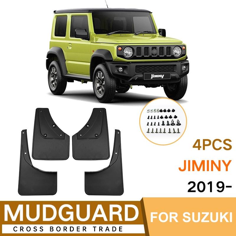 For Suzuki Jimny 2019-2023 4Pcs / Set Car Auto Soft Plastic Splash Flaps Fender Guard