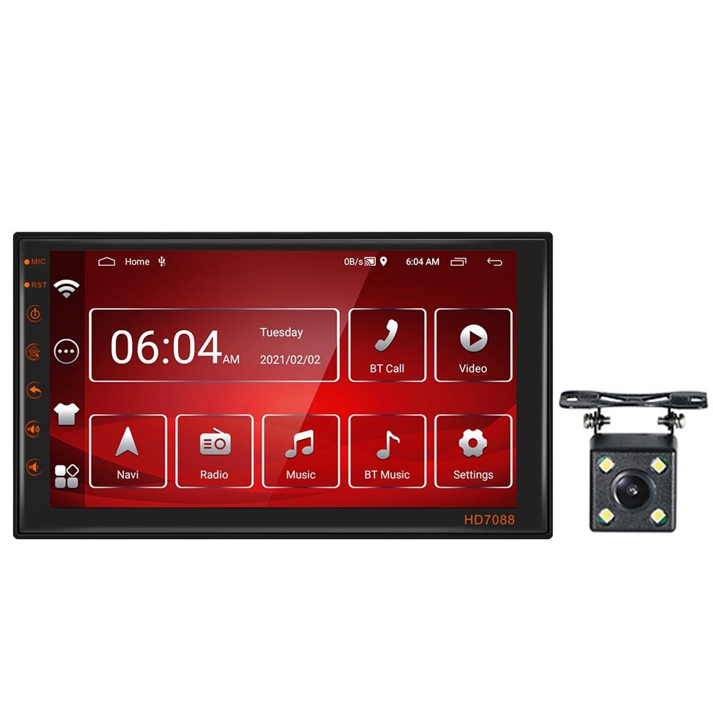 7 Inch Android Navigation Wifi Vehicle Central Control 2 + 16G Screen - Standard + 4Lights Camera