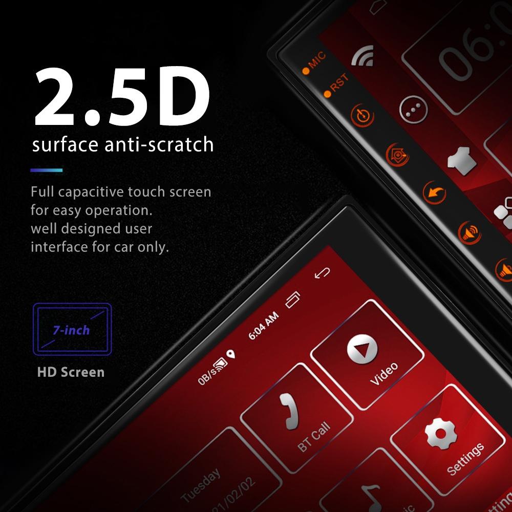 7 Inch Android Navigation Wifi Vehicle Central Control 2 + 16G Screen - Standard + 4Lights Camera