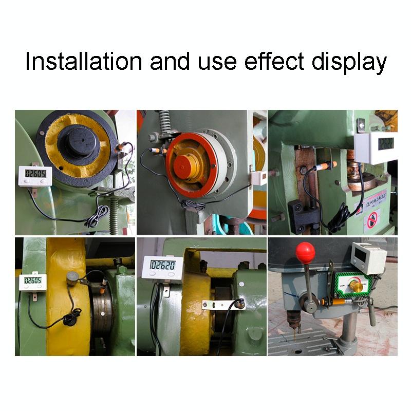 Industrial Magnetic Sensor Switch Punch Counter - Digital Display