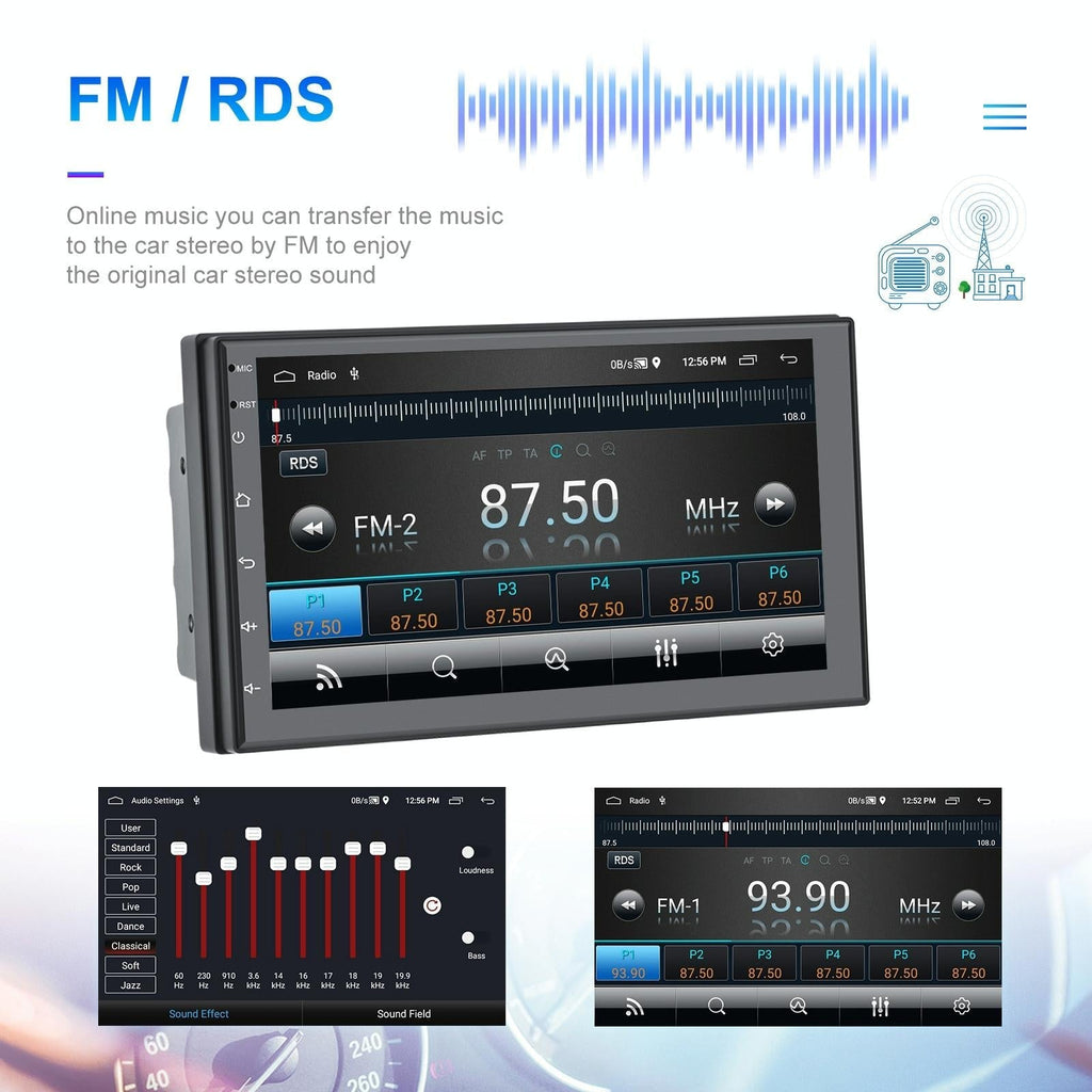 7 Inch Android 11 Carplay Navigation Player + Ahd Camera