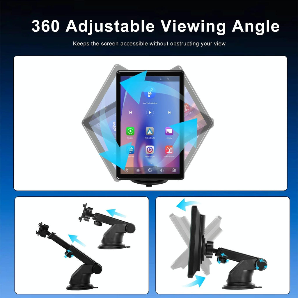 8 Inch Full Touch Car Screen Player - Horizontal / Vertical Carplay / Android Auto - With Camera