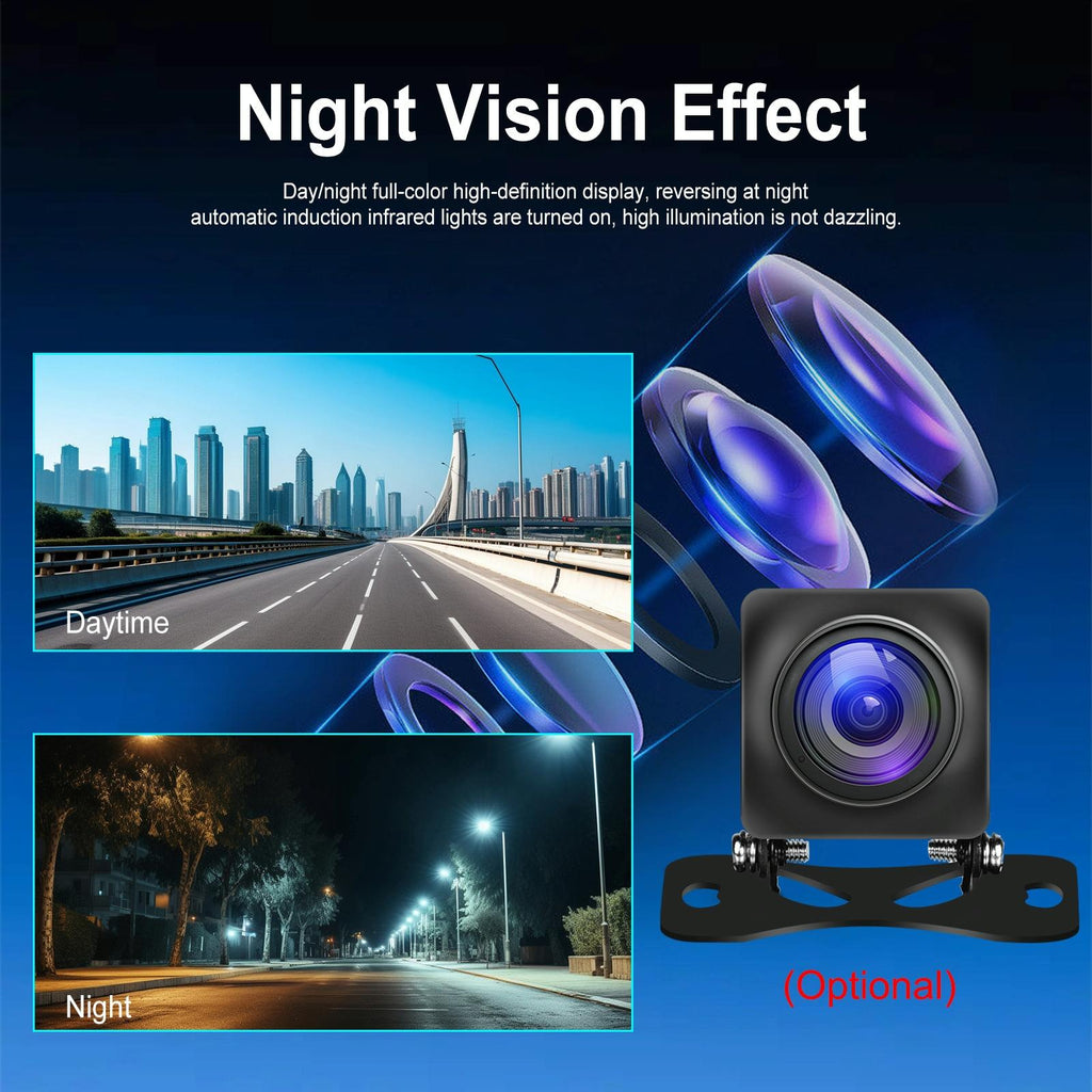 8 Inch Full Touch Car Screen Player - Horizontal / Vertical Carplay / Android Auto - With Camera