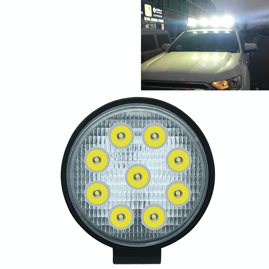 6.7W White Light Round - Shaped Waterproof Car Boat Marine Work Lights Spotlight Led Bulbs Dc 9 - 30V
