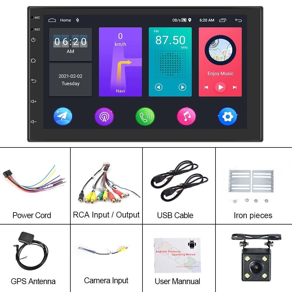 10 Inch Android Wifi Car Navigation Player 2 + 32G Reversing Video Standard + 4Lights Camera