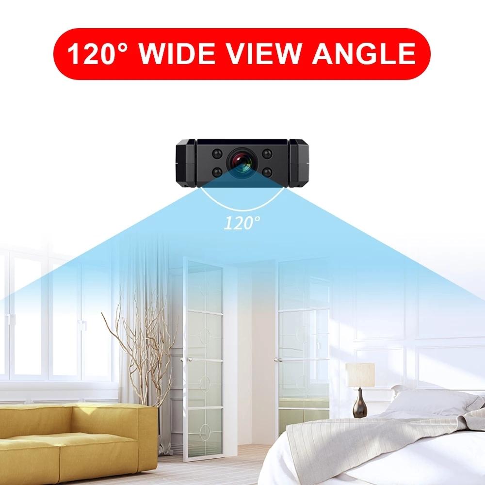 Mini Hd Wifi Camera With Infrared Night Vision - 120 Degree Recorder