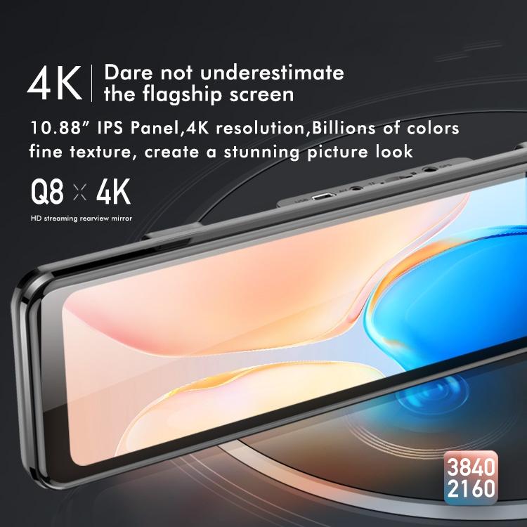 Large Screen Car Recorder with Dual Recording and Night Vision