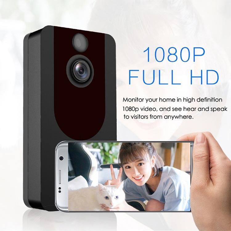 1080P Full Hd Wifi Security Doorbell With Intercom And Weather Resistance