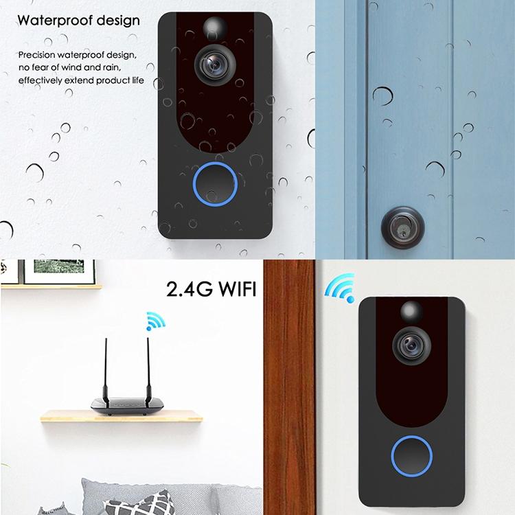 1080P Full Hd Wifi Security Doorbell With Intercom And Weather Resistance