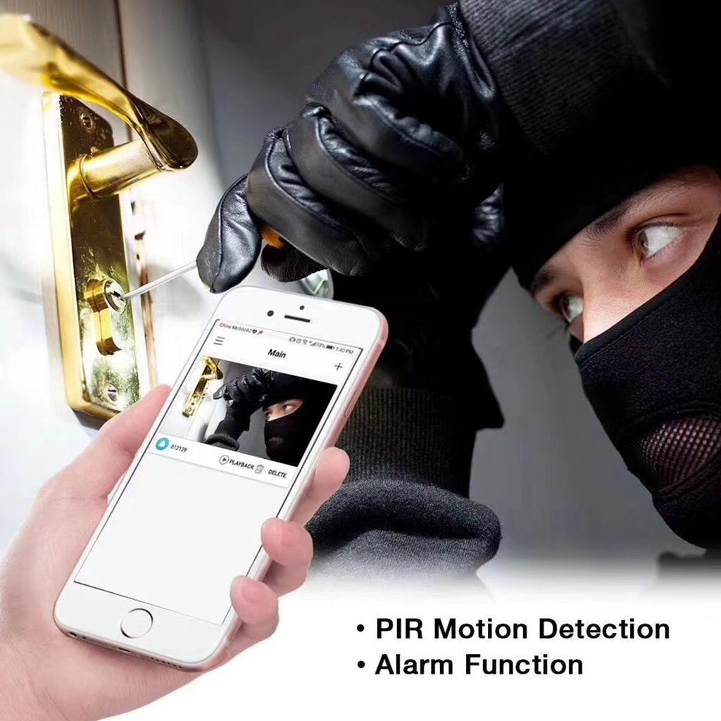 Full Hd Solar Wifi Camera With Pir Alarm & Night Vision - 2-Way Audio Tf Card Slot Battery Not Included