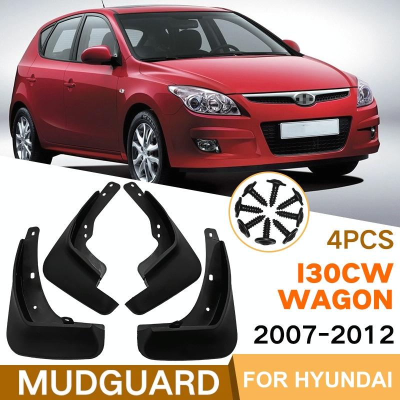 For Hyundai I30 / I30Cw Wagon 2007-2012 4Pcs / Set Car Auto Soft Plastic Splash Flaps Fender Guard
