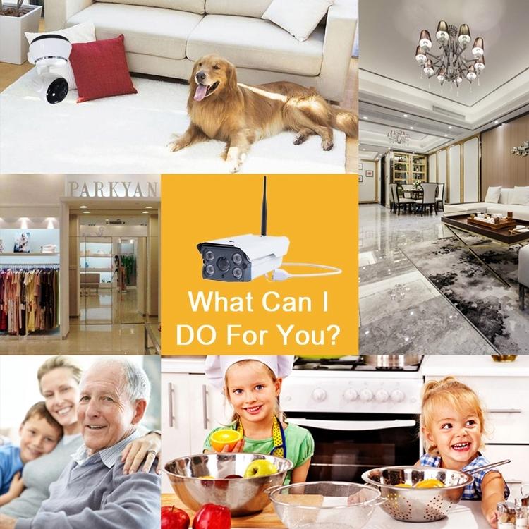 Smart Wireless Wifi Ip Camera With Motion Detection & Night Vision - 64Gb Tf Card Support