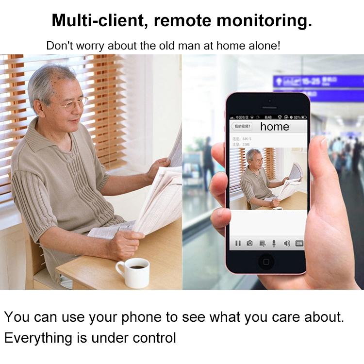Smart Wireless Wifi Ip Camera With Motion Detection & Night Vision - 64Gb Tf Card Support