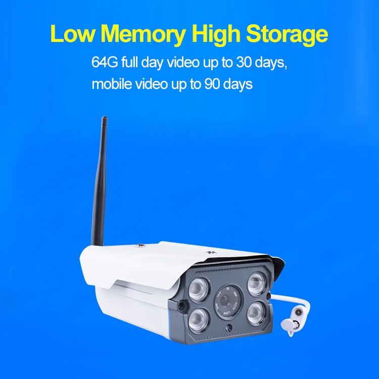 Smart Wireless Wifi Ip Camera With Motion Detection & Night Vision - 64Gb Tf Card Support