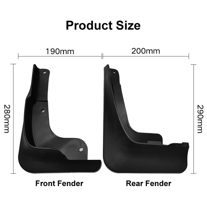 For Honda Fit Jazz Sport Pro 2021 4Pcs / Set Car Auto Soft Plastic Splash Flaps Fender Guard