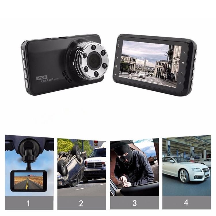 Hd Night Vision Car Dvr with Usb Hidden Recorder and Reversing Video Monitor