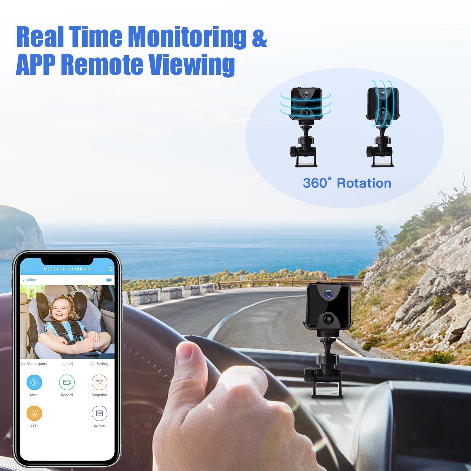 Wireless Wifi Home Security Camera With Night Vision And Remote Monitoring