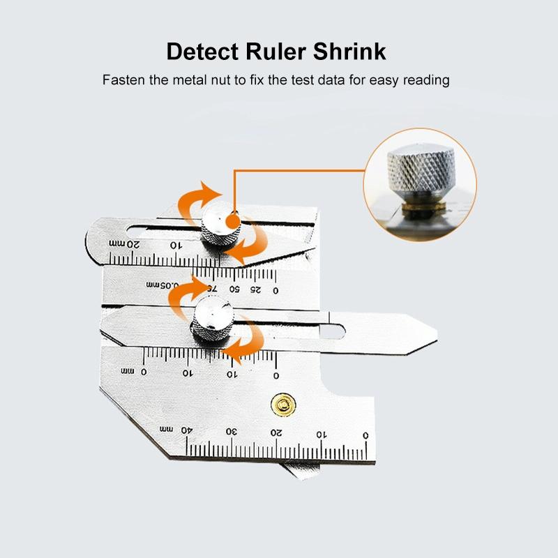 Stainless Steel Welding Ruler for Inspection - Measure Gauge
