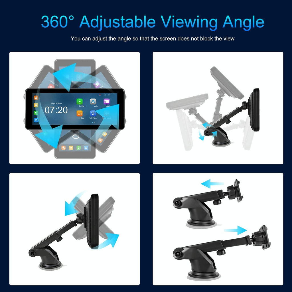 6.86 Inch 4K Dvr Smart Screen Player - Compact & High-Resolution - Standard + Reversing Camera