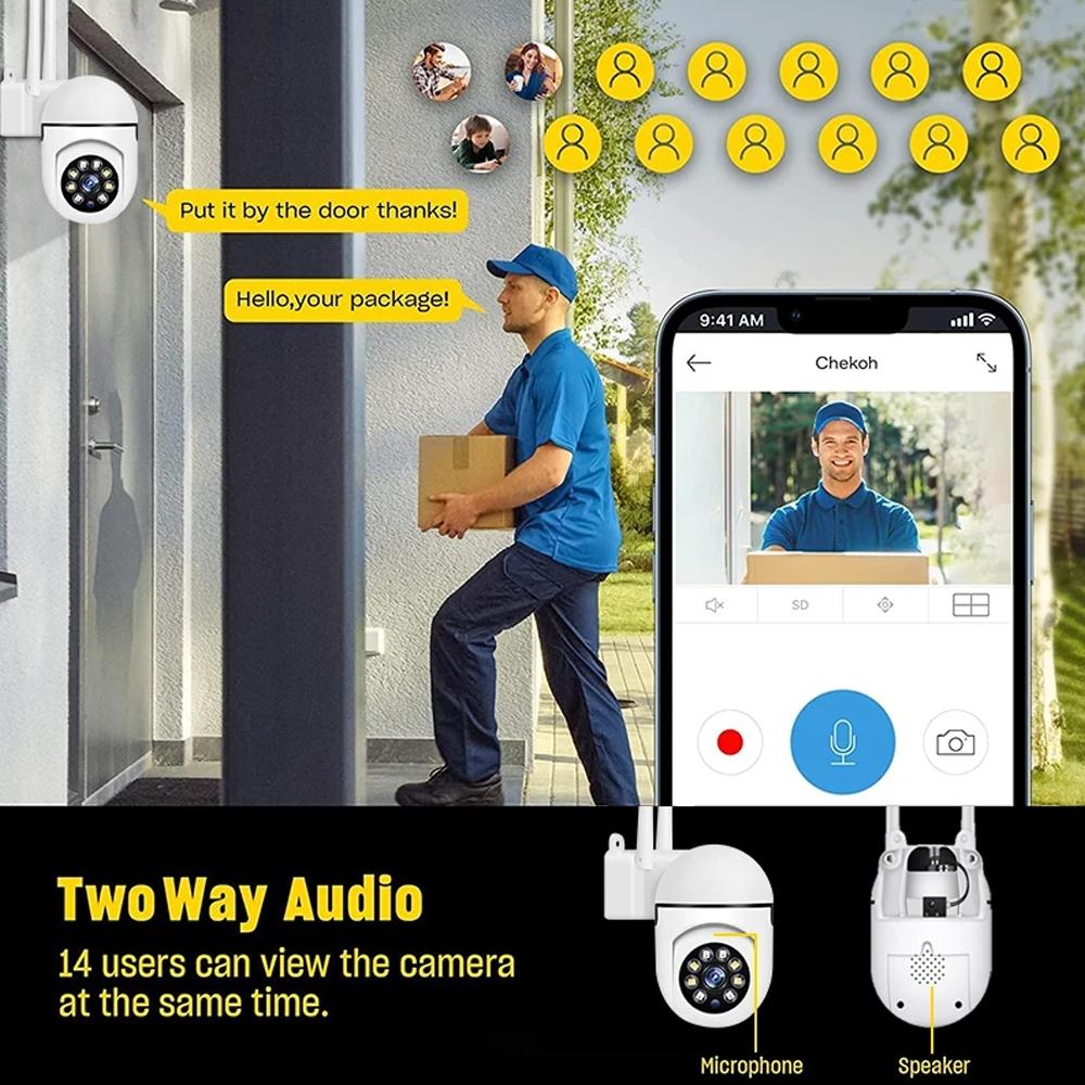 Wireless Hd Smart Camera With Night Vision & Two-Way Audio - 32Gb Memory