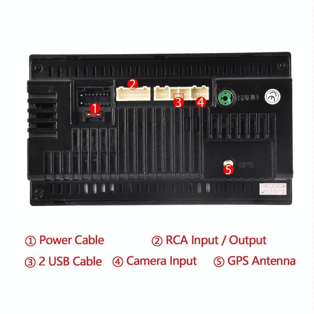 7 Inch Android Navigation Wifi Vehicle Central Control Screen - 2 + 16G Standard + 12Lights Camera