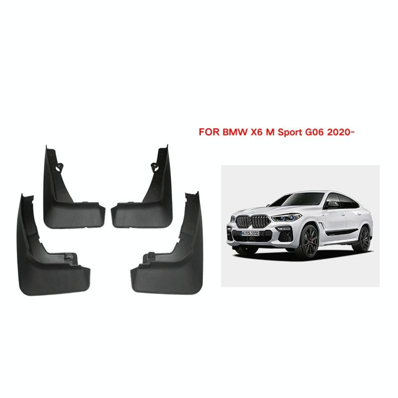 For Bmw X6 G06 Sports 2020-2023 4Pcs / Set Car Auto Soft Plastic Splash Flaps Fender Guard