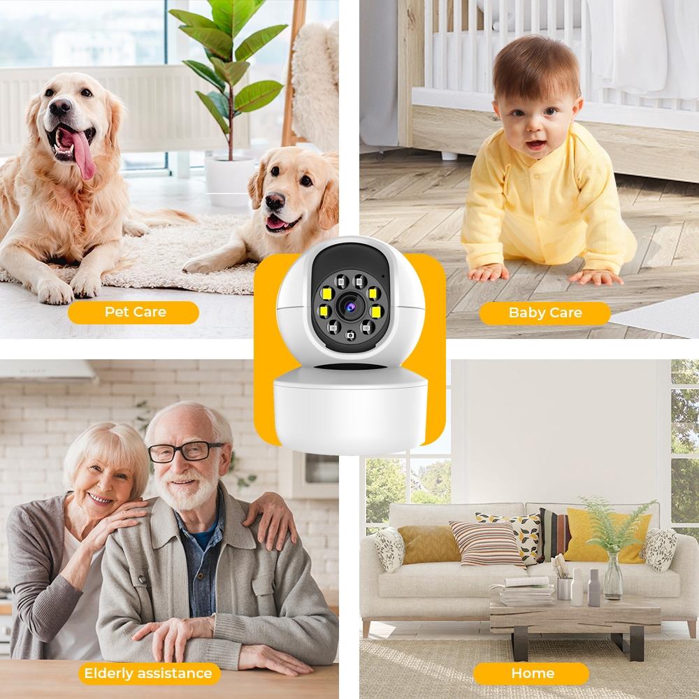 Smart Hd Wifi Camera With Night Vision And Two-Way Intercom