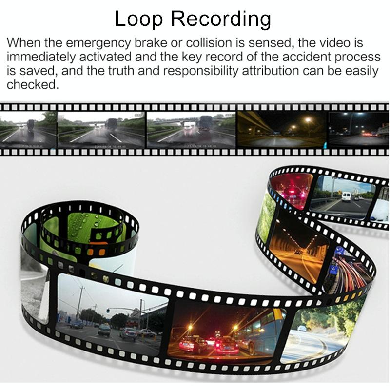 Hd 1080p Car Dvr with 3-in-1 Function and Wide Angle Night Vision - 4 Inch