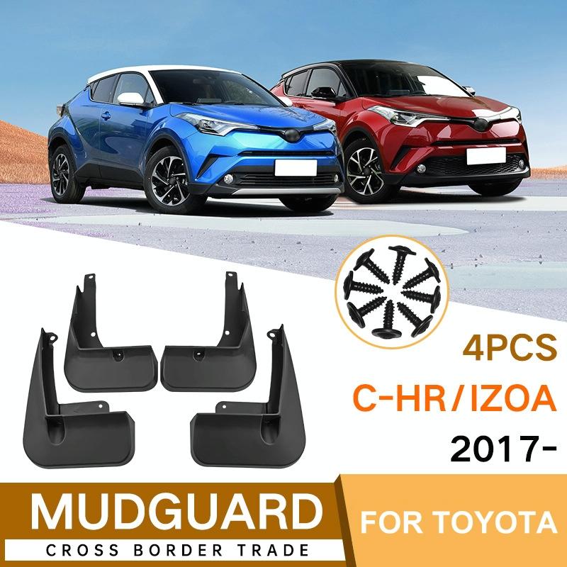 For Toyota Izoa C-Hr 2017-2023 4Pcs / Set Car Auto Soft Plastic Splash Flaps Fender Guard