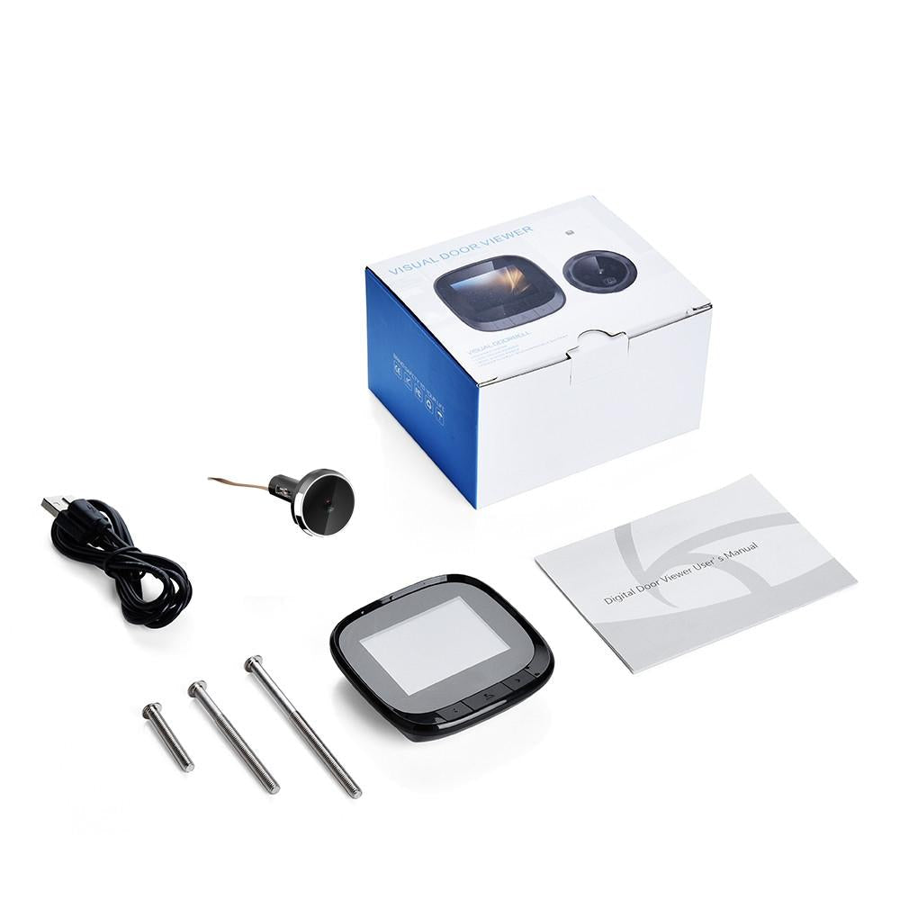 2.4 Screen Digital Peephole Viewer With 0.3Mp Camera And Door Bell