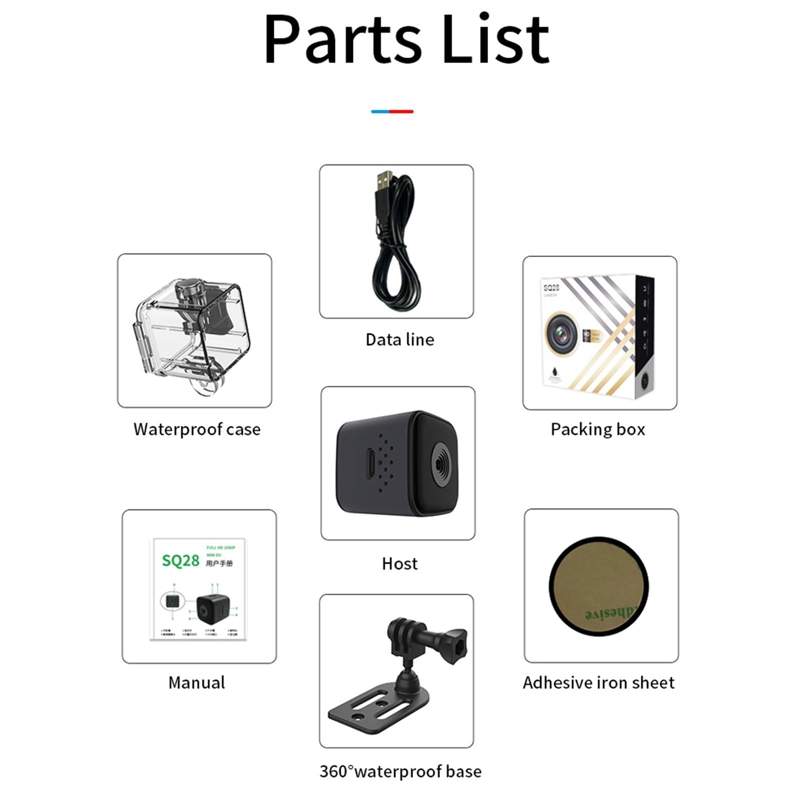 Waterproof Mini Smart Camera With Night Vision - 1080P