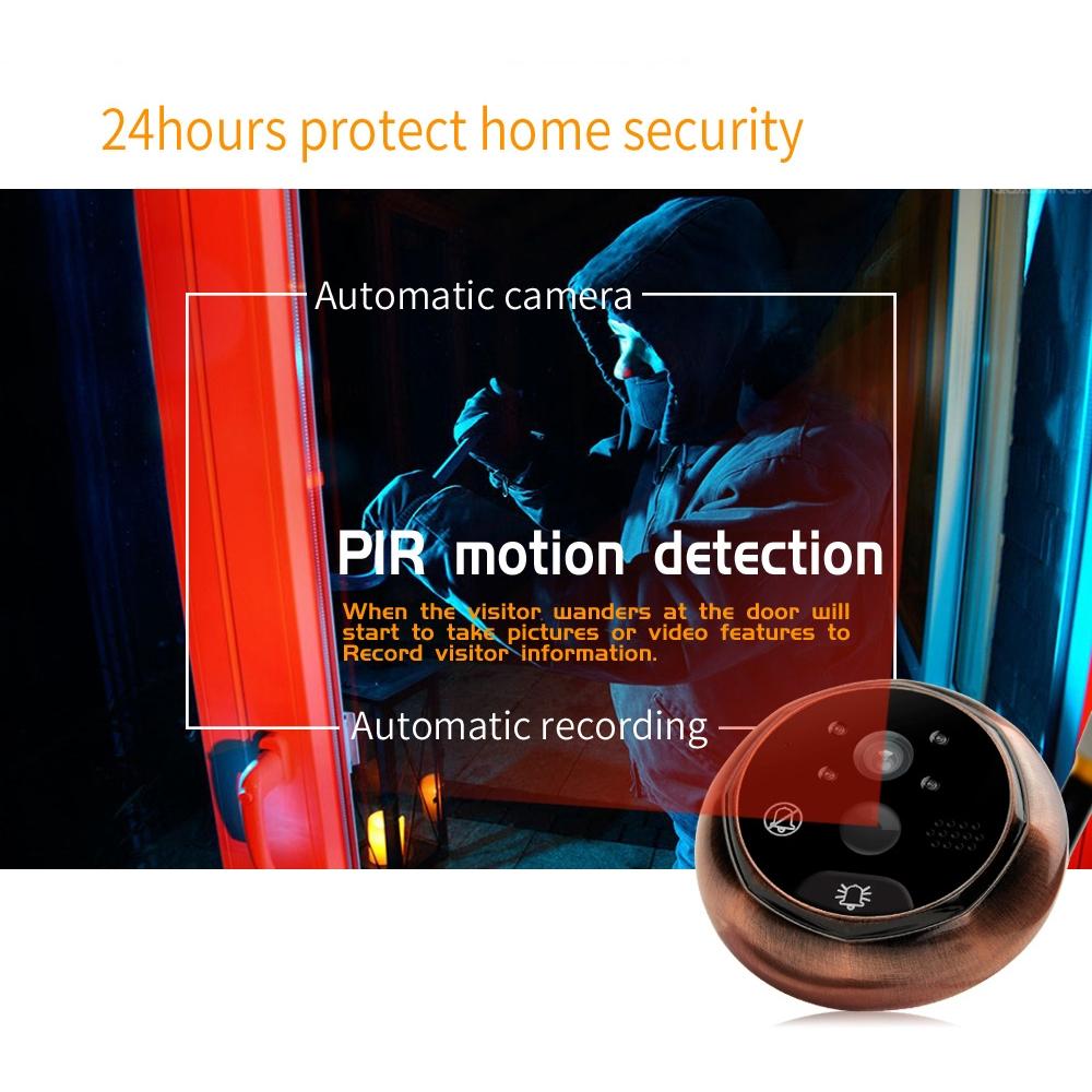 4.5 Screen Security Camera With Night Vision & Motion Detection - Tf Card Support