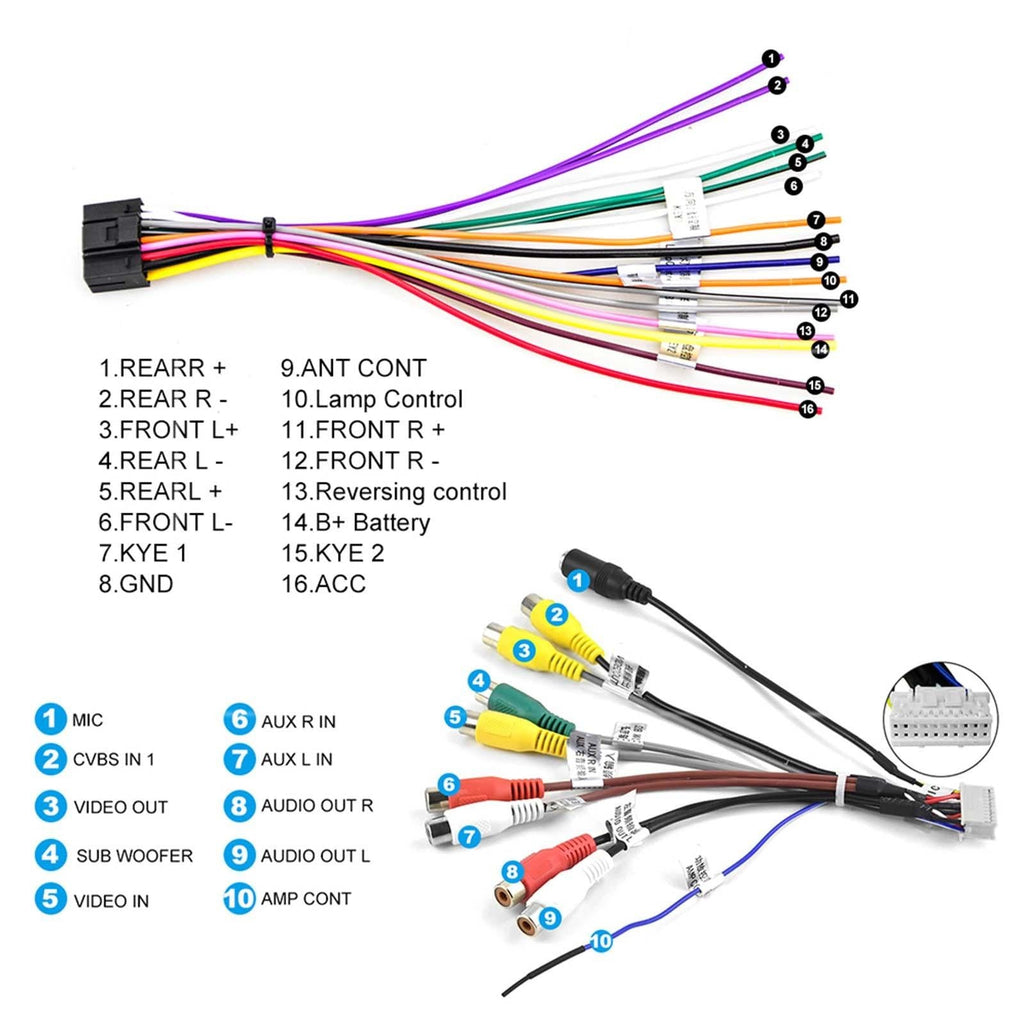 9 Inch Car Android Navigation Screen With Carplay - 2 + 64G Standard + Ahd Camera