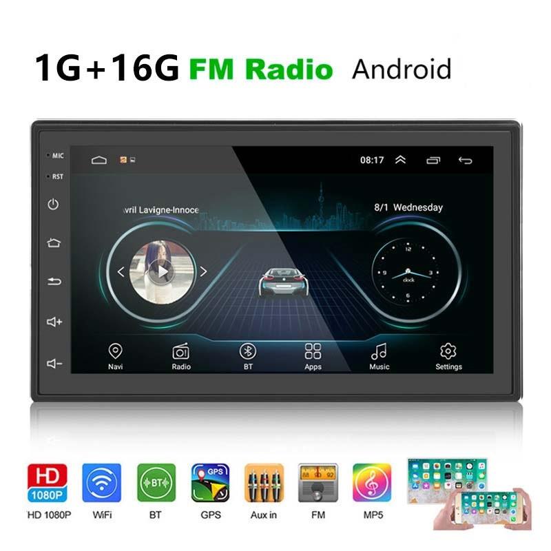 7 Inch Android Navigation Wifi Car Mp5 Player 1 + 32G Gps Bluetooth 2.5D Screen Standard + 12Lights Camera