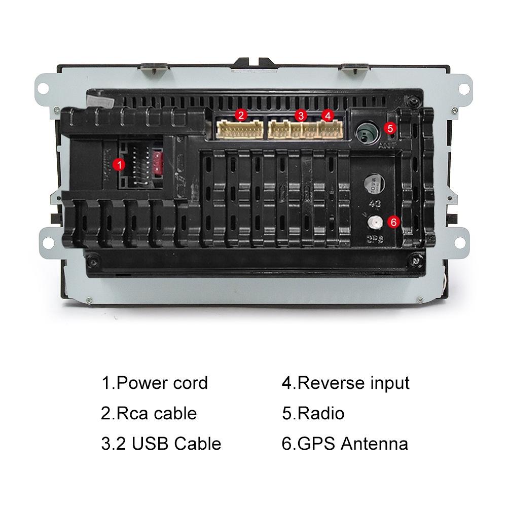 9 Inch Carplay Android10.0 Navigator For Volkswagen - 1 + 16G - Standard + 12Lights Camera
