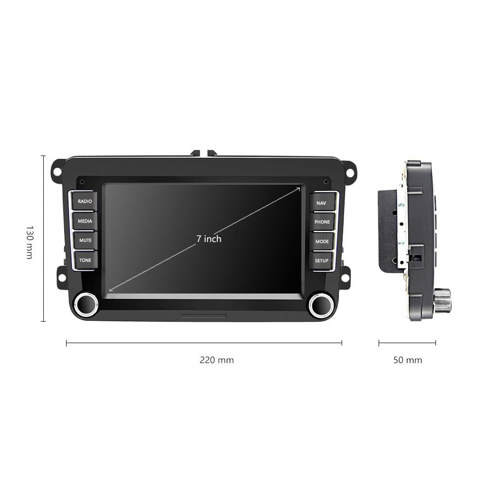 7 Inch Android Car Navigation Player For Volkswagen With Wireless Carplay - 1 + 16G - 12Lights Camera