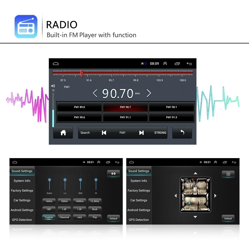 7 Inch Android Car Navigation Player For Volkswagen With Wireless Carplay - 1 + 16G - 12Lights Camera