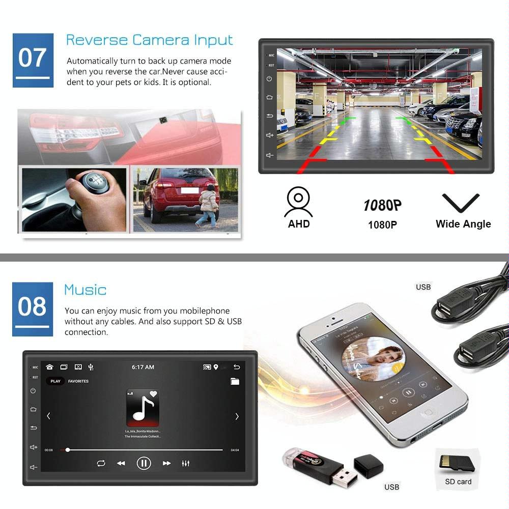 7 Inch Android Car Navigation Player + Ahd Camera - 2 + 32G