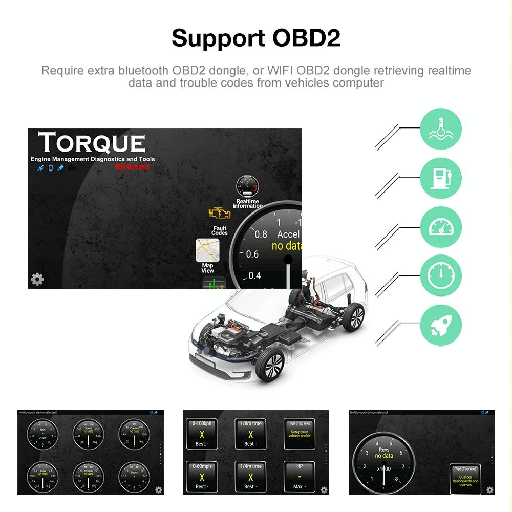 9.7 Inch Vertical Screen Android Car Mp5 Player With Hd 2.5D Glass Navigation And 12-Light Camera