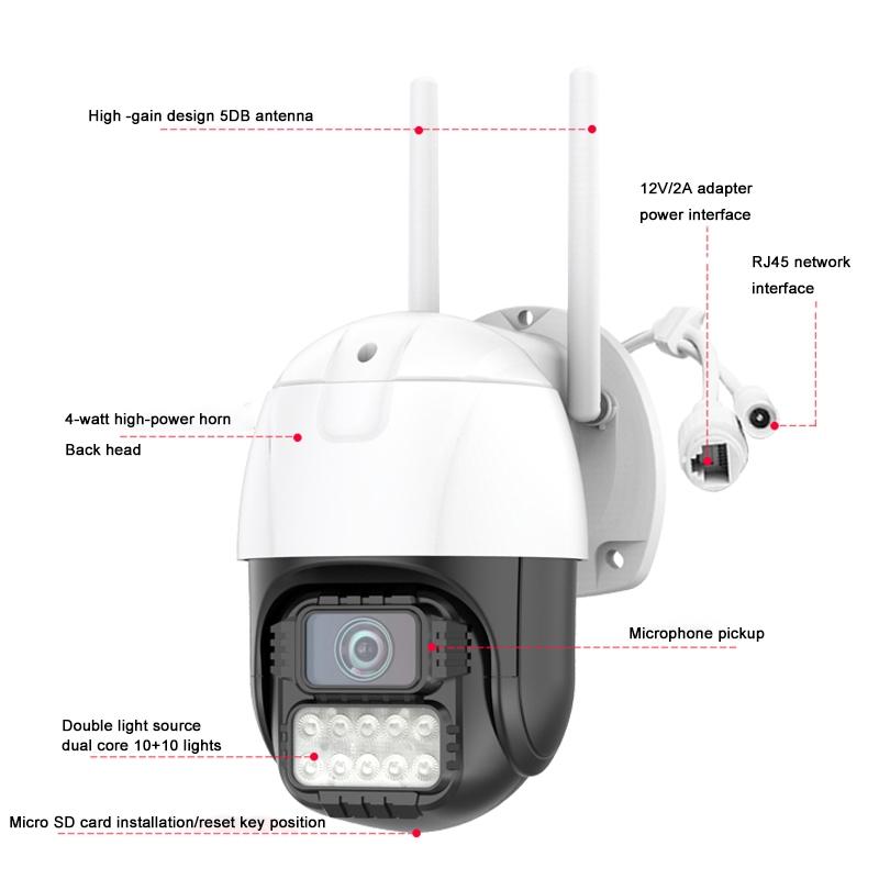 Smart Wifi Dome Camera With 3Mp Humanoid Recognition And Ai Alarm