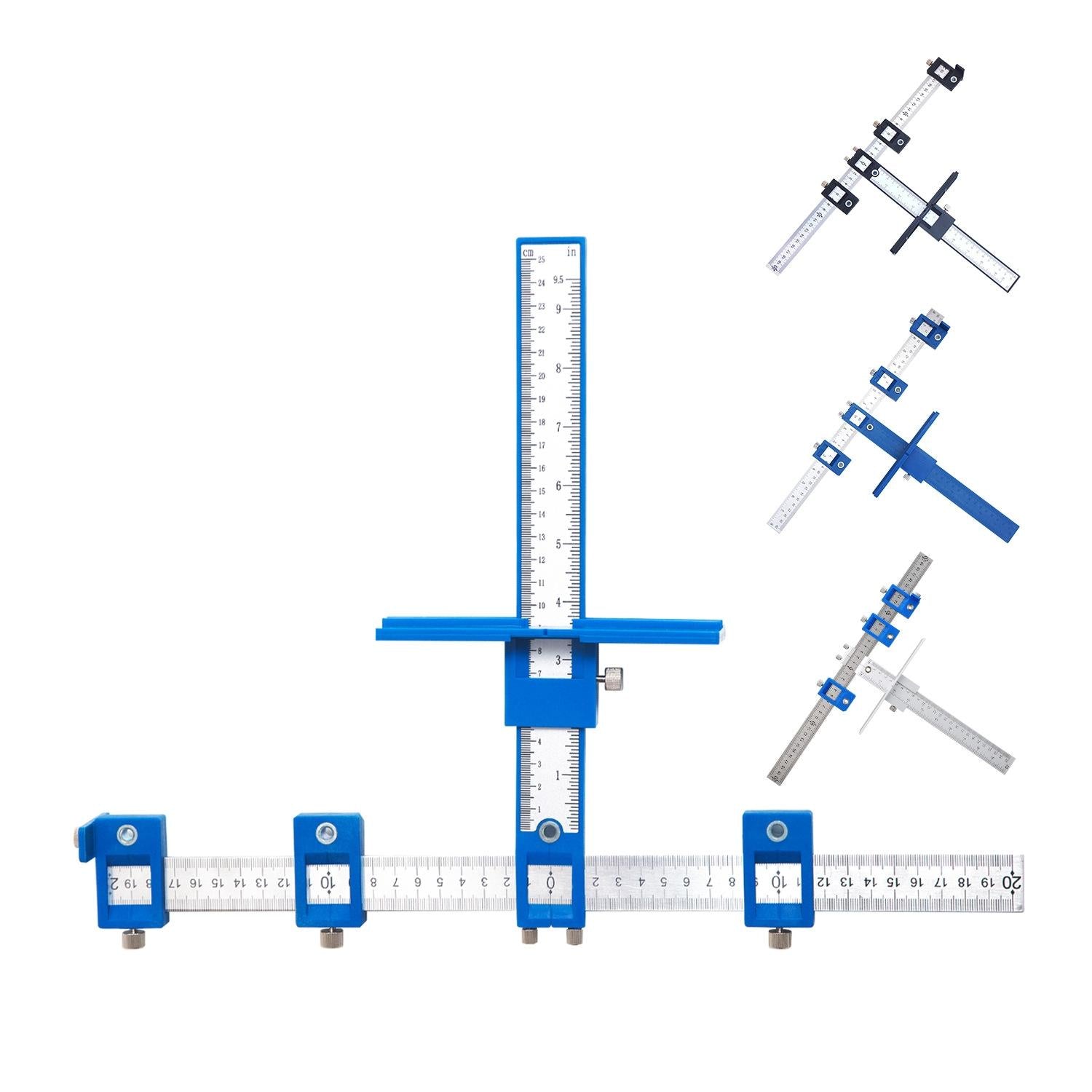 Woodworking Punch Locator for Cabinet Doors - Black Plastic Handle