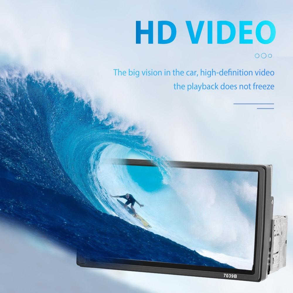 7 Inch Mp5 Bluetooth Carplay Player With Reversing Camera - Standard + 12 Lights