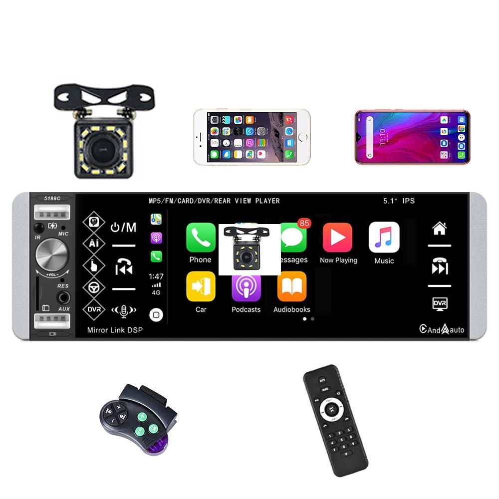 5.1 Inch Ips Capacitive Carplay Player + 12 Light Camera - Standard