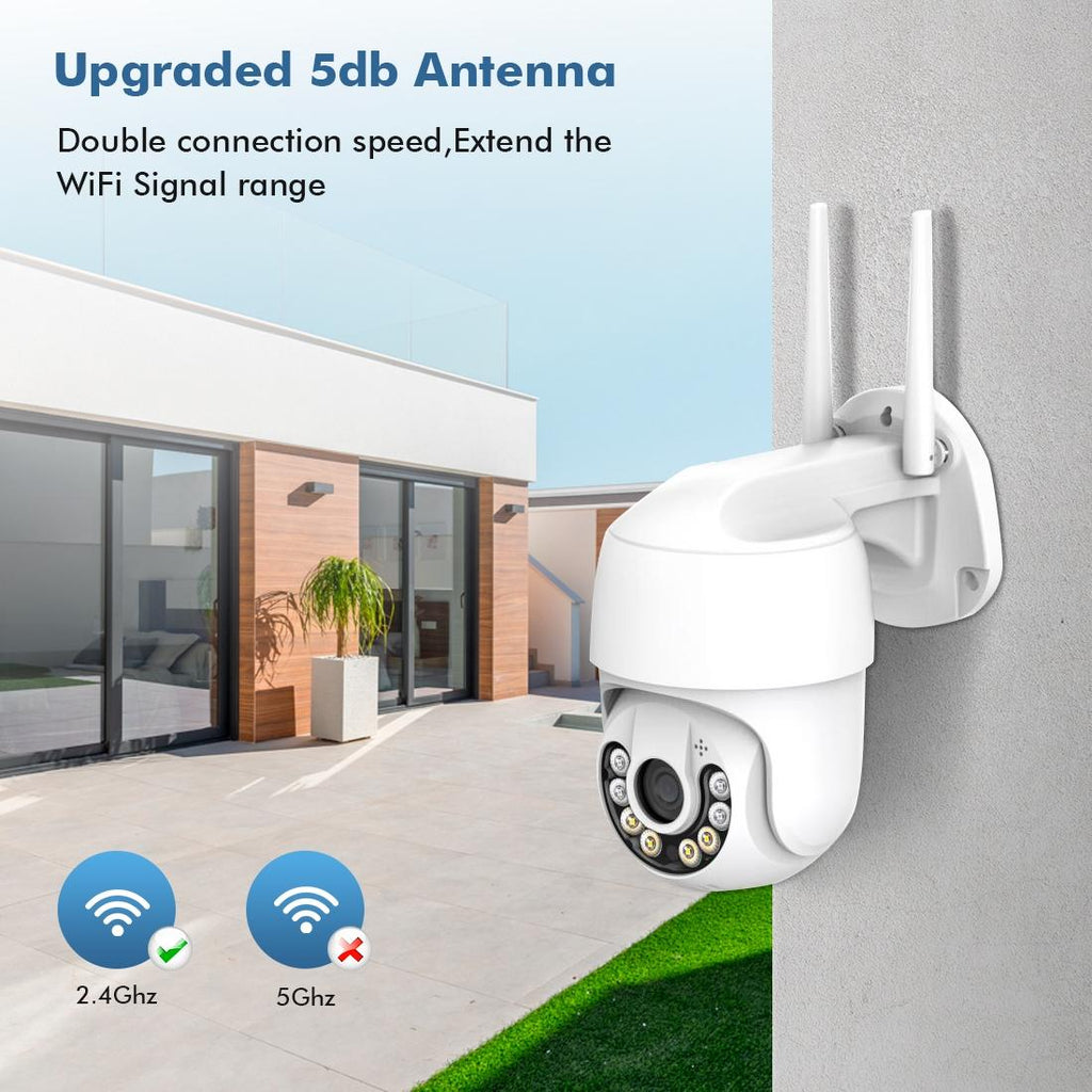 Wireless Hd Smart Camera With Night Vision & Motion Detection & Two-Way Audio & Tf Card Support