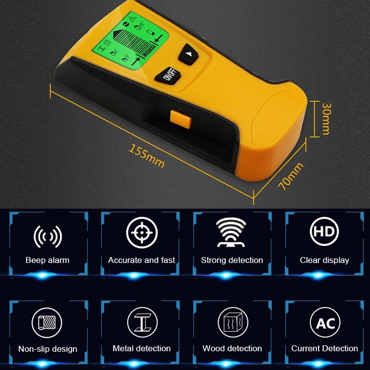 3-in-1 Wall Metal Detector for Voltage Cable and Metal Detection