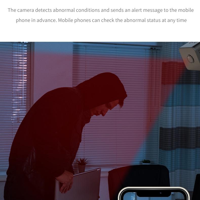 Mini Hd Wifi Camera With Infrared Night Vision & Motion Detection - 1080P