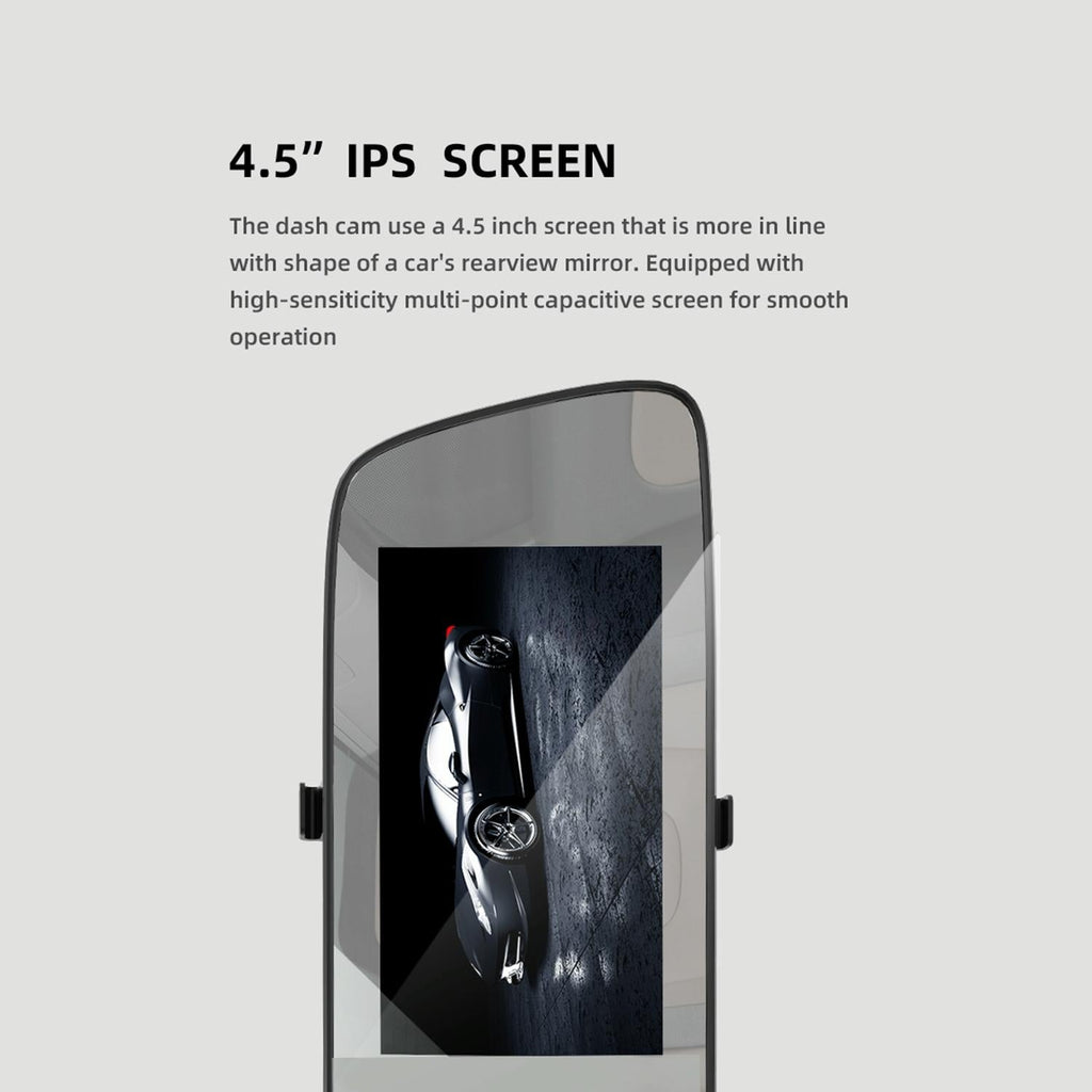 Full Hd Car Mirror Dvr Camera - 4.5 Front & Rearview