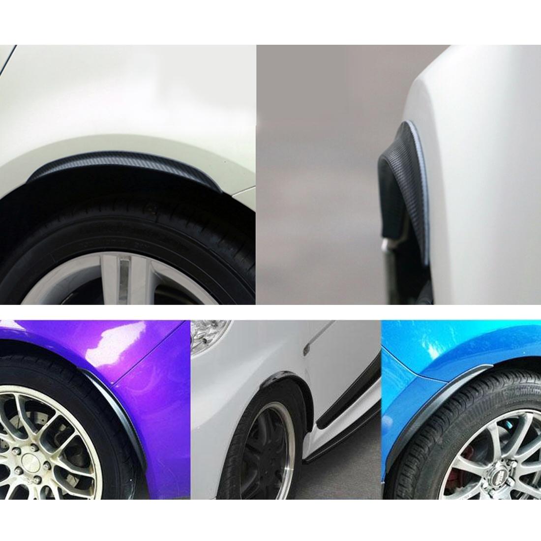 2 Pcs Car Auto Rubber Fender Guard Protection Strip Scratch Protector Sticker - Size 34 X 2Cm