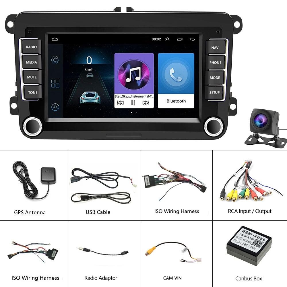 7 Inch Android Car Navigation Player + Wireless Carplay + Ahd Camera